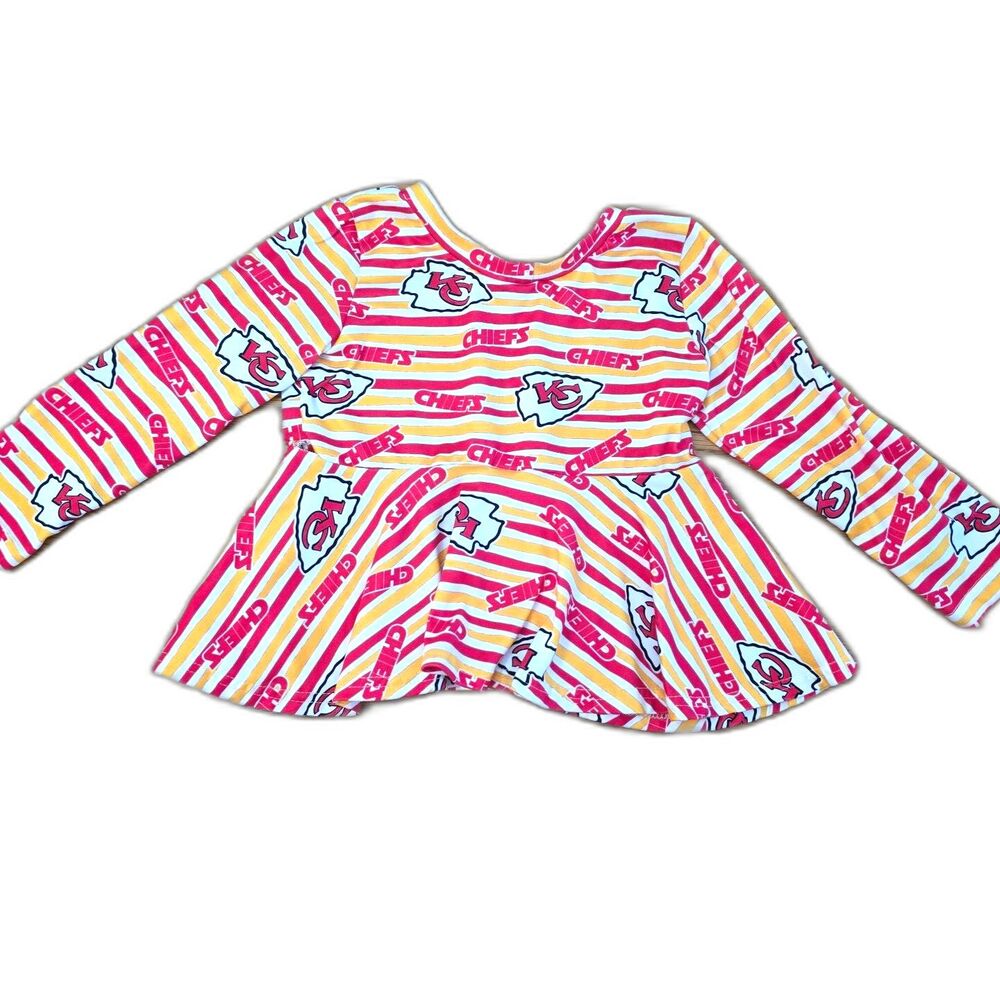 Kansas City Chiefs 2T Girls long sleeve blouse